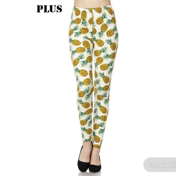Pineapple Plus Size Leggings - Picture 5 of 8